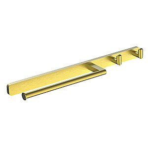 Кольцо для полотенец с 2 крючками WONZON & WOGHAND GRAFFITY, Брашированное золото (WW-9361-BG) купить в интернет-магазине сантехники Sanbest