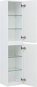 Пенал Aquanet Эмбер 330471 35 белый матовый для ванной в интернет-магазине сантехники Sanbest