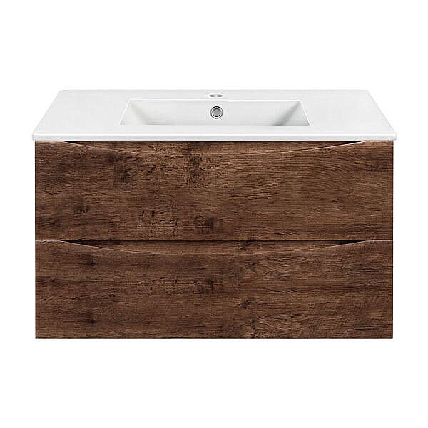 Тумба с раковиной Vincea Mia 900 темное дерево для ванной в интернет-магазине Sanbest