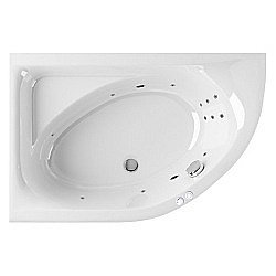 Ванна акриловая EXCELLENT Aquarella 170x110 LINE хром, левая купить в интернет-магазине сантехники Sanbest