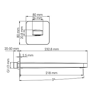 Смеситель для ванны WasserKRAFT Weida SET2852 хром купить в интернет-магазине сантехники Sanbest