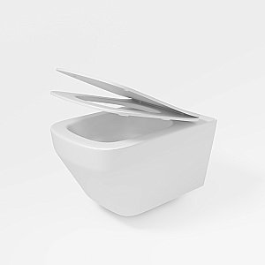 Унитаз подвесной Vincea Edge VT1-38T белый, с крышкой микролифт, безободковый, слив-торнадо купить в интернет-магазине Sanbest