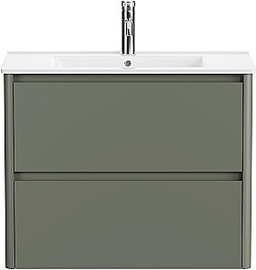 Тумба с раковиной и столешницей Allen Brau Gravity 80 1.370009.CGM олива матовая для ванной в интернет-магазине Sanbest