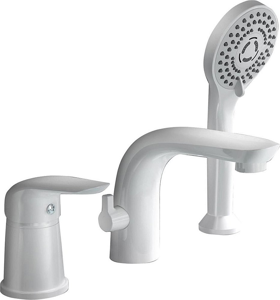 Смеситель для ванны Orange M60-333w белый купить в интернет-магазине сантехники Sanbest