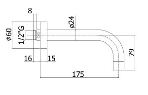 Излив Paffoni Light ZBOC041CR купить в интернет-магазине сантехники Sanbest