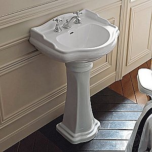 Раковина на пьедестал Kerasan Retro 70 kertig090 белая купить в интернет-магазине Sanbest