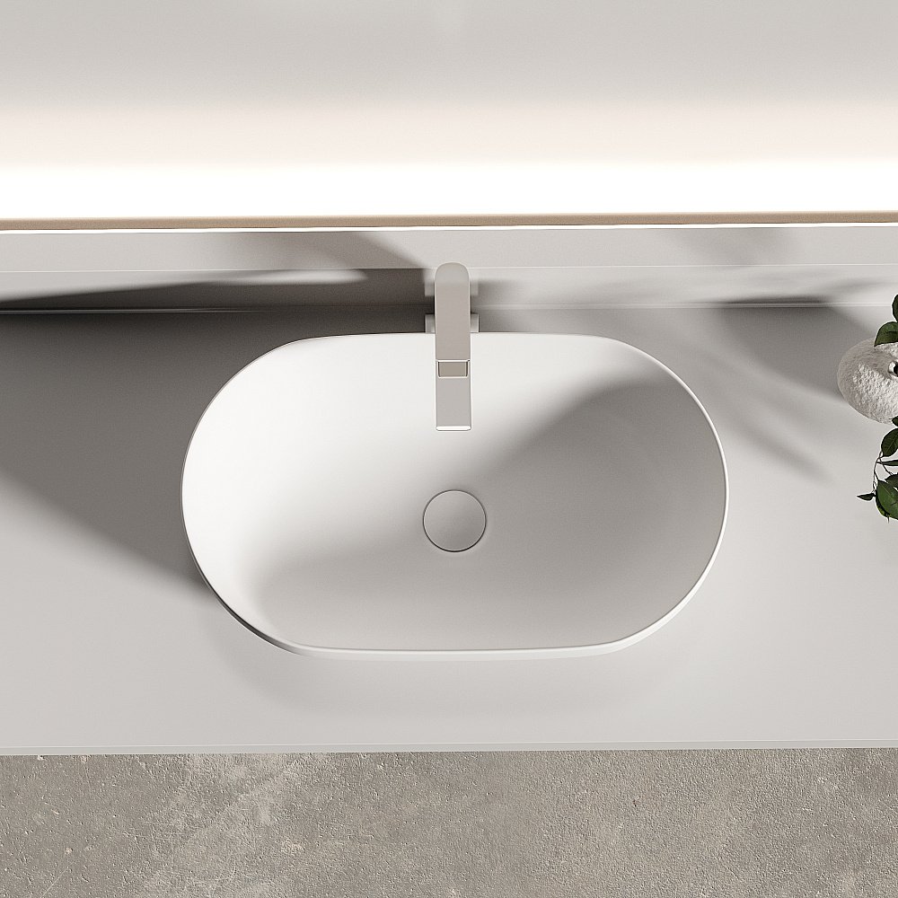 Раковина Ceramica Nova Twist CN12001MW белая матовая купить в интернет-магазине Sanbest