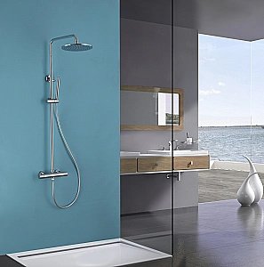 Душевая система ABBER Wasser Kreis AF8160L хром купить в интернет-магазине сантехники Sanbest