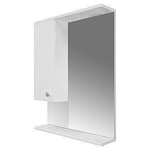Зеркало со шкафом Loranto Моника 60 белое купить в интернет-магазине сантехники Sanbest