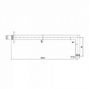 Держатель верхнего душа Iddis Optima Home 001SB33i61 купить в интернет-магазине сантехники Sanbest