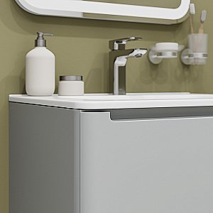 Тумба с раковиной Iddis Edifice 60 EDI60L0i95K светло-серая для ванной в интернет-магазине Sanbest