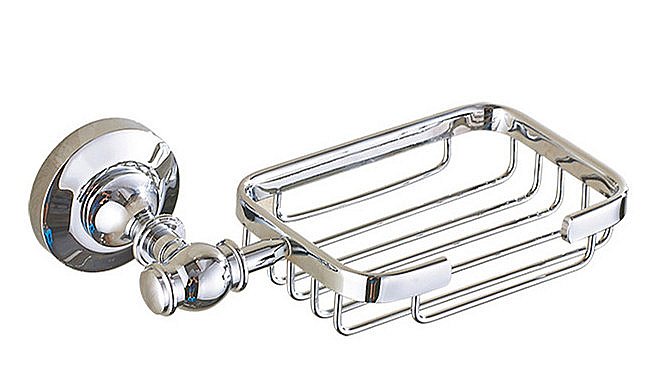 Мыльница CeramaLux Bianco 52005 хром купить в интернет-магазине сантехники Sanbest