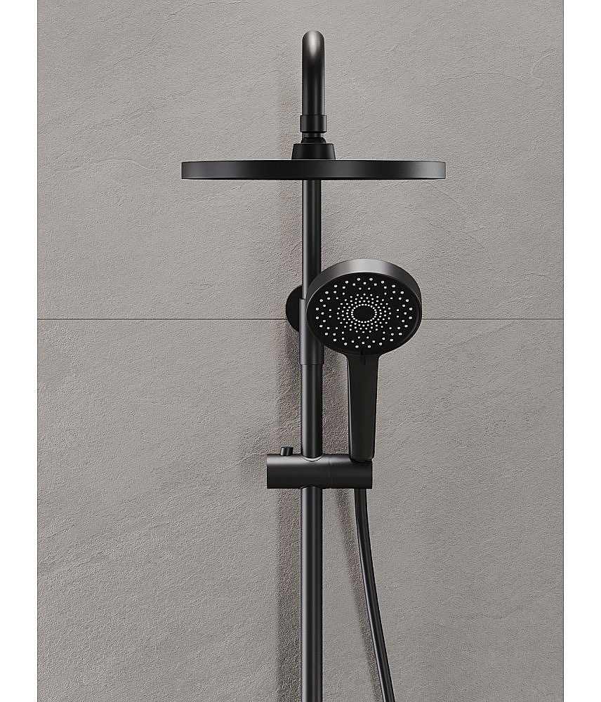 Душевая система Agger Sweet A2793344 черный матовый купить в интернет-магазине сантехники Sanbest