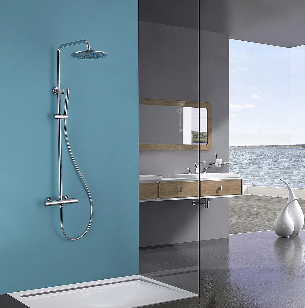 Душевая система ABBER Wasser Kreis AF8160L хром купить в интернет-магазине сантехники Sanbest