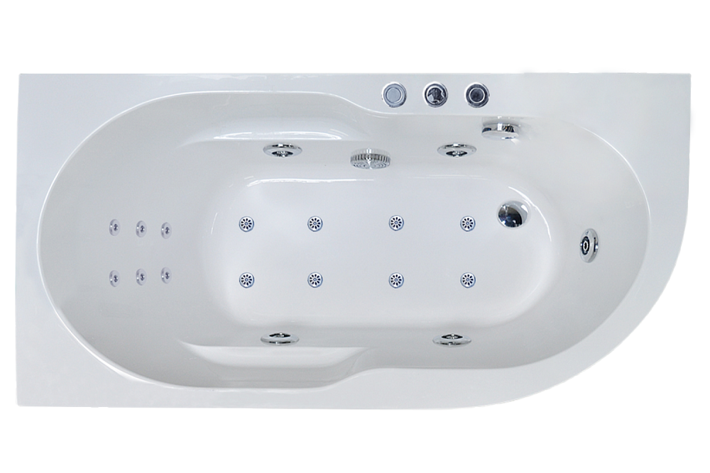 Гидромассажная ванна Royal Bath Azur De Luxe 170x80 купить в интернет-магазине Sanbest