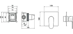 Смеситель для душа Aquatek Оберон AQ1266MB черный матовый купить в интернет-магазине сантехники Sanbest
