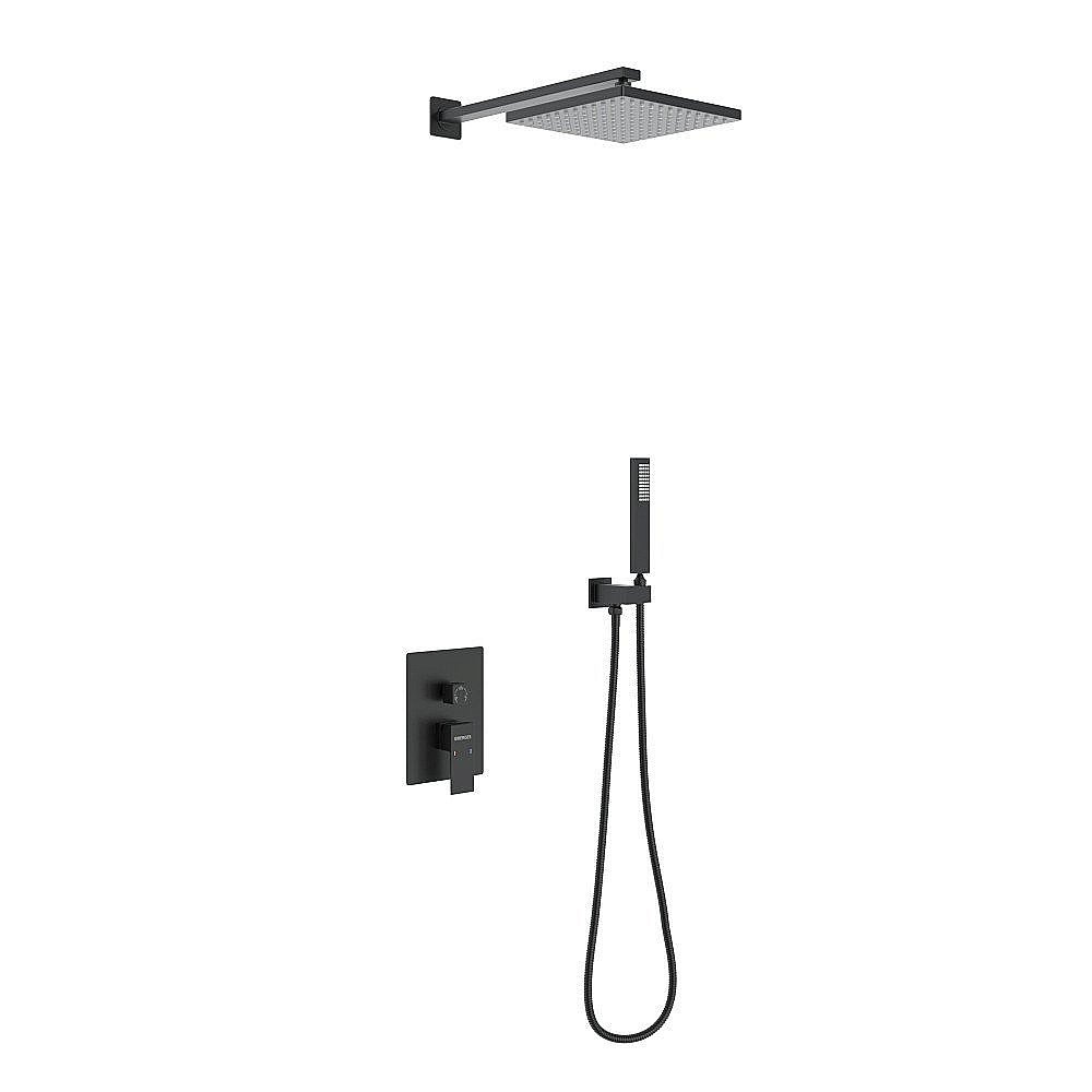 Душевая система Berges NARDIS 2S 71002 черная матовая купить в интернет-магазине сантехники Sanbest