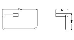 Держатель для бумажных полотенец Schein SWING 325E хром купить в интернет-магазине сантехники Sanbest