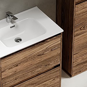 Тумба с раковиной Sancos Libra 70 LB70FECH дуб чарльстон для ванной в интернет-магазине Sanbest