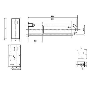 Поручень Bemeta Help 301607323 белый купить в интернет-магазине сантехники Sanbest