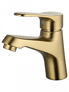 Смеситель для раковины WONZON & WOGHAND WW-A40212-BG золото брашированное купить в интернет-магазине сантехники Sanbest