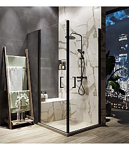 Душевая система Agger Thermo A2461144 черная матовая купить в интернет-магазине сантехники Sanbest