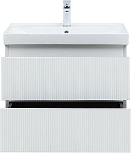 Тумба с раковиной Aquanet Альтера 337155 70 белый матовый для ванной в интернет-магазине Sanbest
