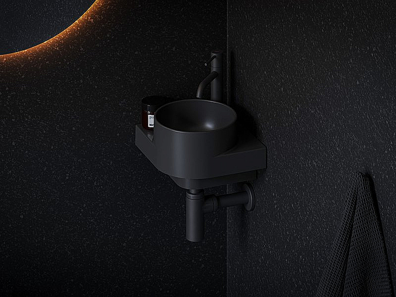 Раковина Ravak Yard XJX0D228000 черный матовый купить в интернет-магазине Sanbest