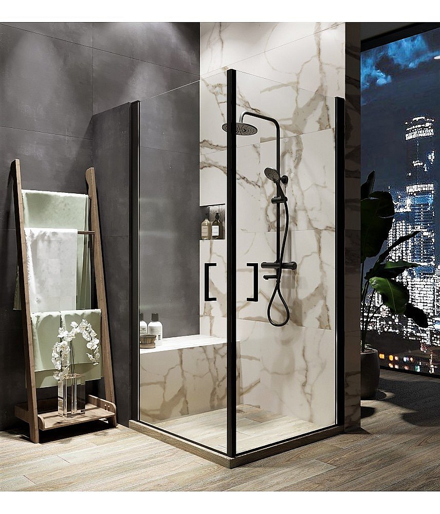 Душевая система Agger Thermo A2461144 черная матовая купить в интернет-магазине сантехники Sanbest