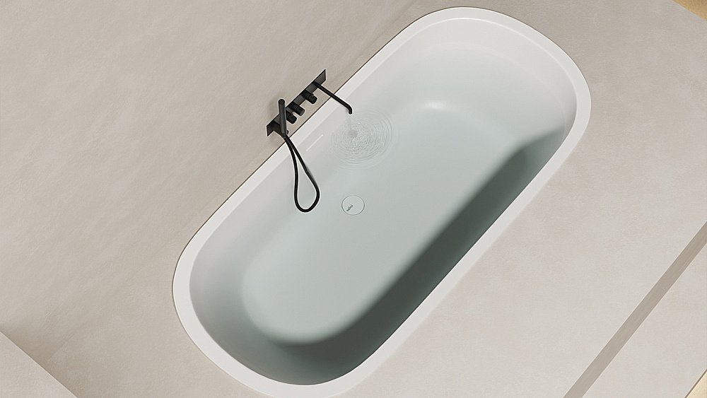 Ванна Salini Ornella AXIS S-Sense 170x75 103413G белая купить в интернет-магазине Sanbest