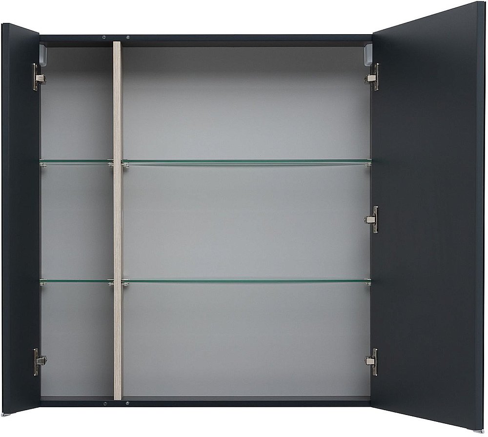 Зеркальный шкаф Aquanet Алвита New 80 Антрацит купить в интернет-магазине сантехники Sanbest