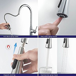 Смеситель для кухни Timo Saona 2336/00FL хром купить в интернет-магазине сантехники Sanbest