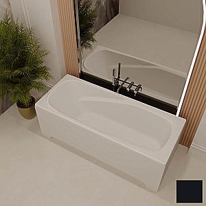 Ванна из искусственного камня Veconi Fresca FRS17075B 170х75 черная купить в интернет-магазине Sanbest