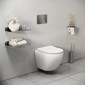 Кнопка для инсталляций Grossman Style 700.K31.05.42M.42MRUS графит сатиновый купить в интернет-магазине сантехники Sanbest