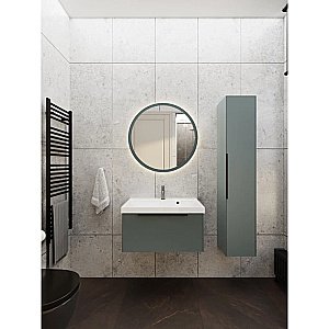 Пенал La Fenice Simpla 30 FNC-05-SIM-G-30 серо-зелёный матовый для ванной в интернет-магазине сантехники Sanbest