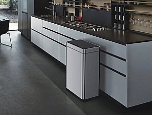 Ведро для мусора WeltWasser WW VEGAS MT 30L матовая сталь купить в интернет-магазине сантехники Sanbest