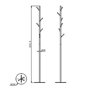 Стойка для ванной комнаты WONZON & WOGHAND WW-V4306-BG брашированное золото купить в интернет-магазине сантехники Sanbest