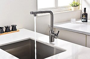 Смеситель для кухни Paulmark Viper Vi213105-GM беретта купить в интернет-магазине сантехники Sanbest