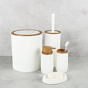 Ведро для мусора Fixsen White Boom FX-412-6 5 л белое купить в интернет-магазине сантехники Sanbest