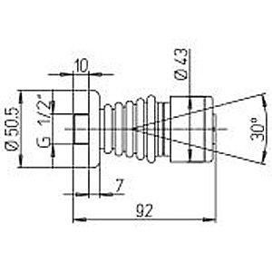 Форсунка для душа PAINI 50CR721 хром купить в интернет-магазине сантехники Sanbest