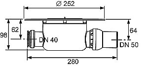 Душевой трап TECE Drainpoint S с сифоном 3601500 хром купить в интернет-магазине Sanbest