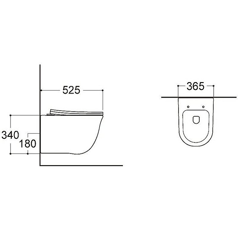 Унитаз подвесной Aquatek Классик AQ1111-00 белый, с крышкой микролифт, безободковый купить в интернет-магазине Sanbest