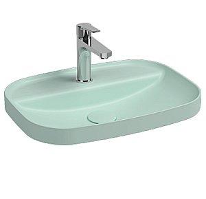 Раковина ISVEA Infinity 55 10NF50055SV-2T мятно-зеленый матовый купить в интернет-магазине Sanbest