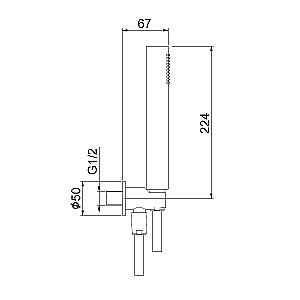 Душевой гарнитур Webert Shower Set AC1046740 белый матовый купить в интернет-магазине сантехники Sanbest
