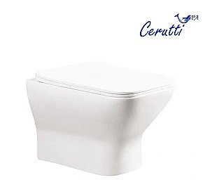 Унитаз подвесной CeruttiSpa ELLEROS Aria UF 10482 белый, с крышкой микролифт, безободковый купить в интернет-магазине Sanbest