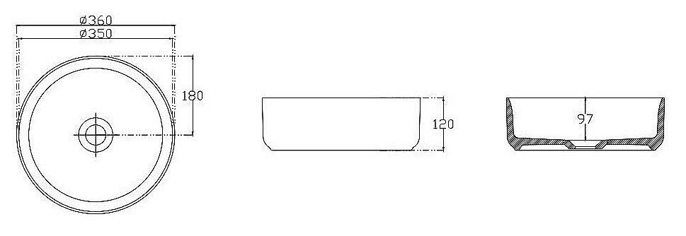 Раковина ISVEA Infinity 36 10NF65036SV-2R бордовый матовый купить в интернет-магазине Sanbest