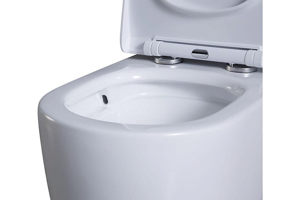 Унитаз подвесной Art&Max VERONA AM012CHRT/SC белый, с сиденьем микролифт, безободковый купить в интернет-магазине Sanbest