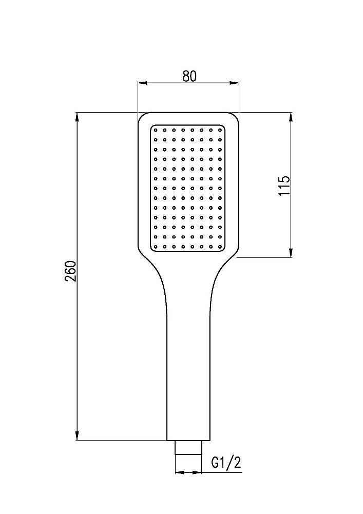 Душевая лейка Rav-Slezak PS0046CMAT черная матовая купить в интернет-магазине сантехники Sanbest
