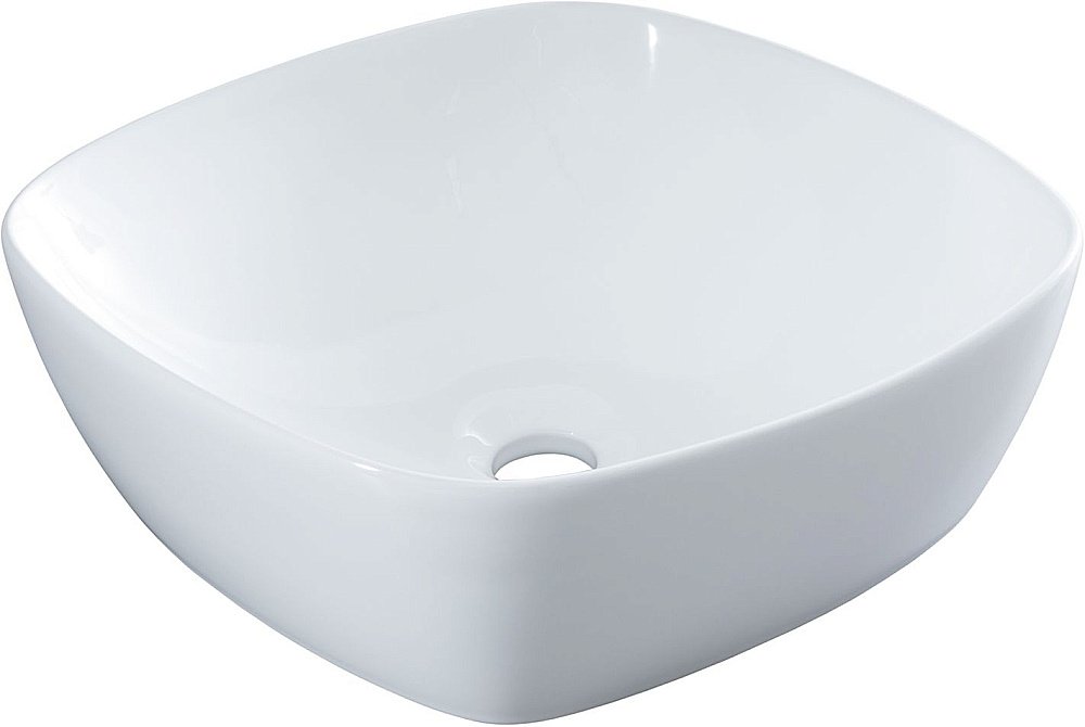 Раковина накладная Aquanet Trend-1 40 273683 белая купить в интернет-магазине Sanbest