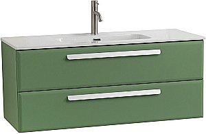 Тумба с раковиной Cezares ECO-CER-N 120 ECO-CER-N-1200-2C-SO-PS-P фисташковый софт для ванной в интернет-магазине Sanbest